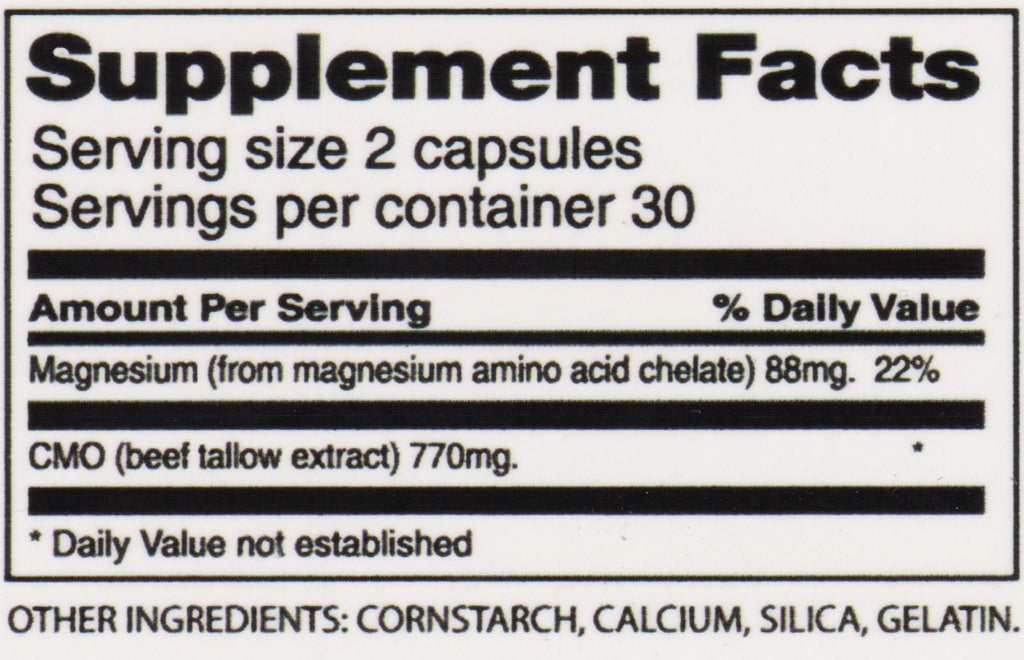 3 CMO 60 Capsule Bottles